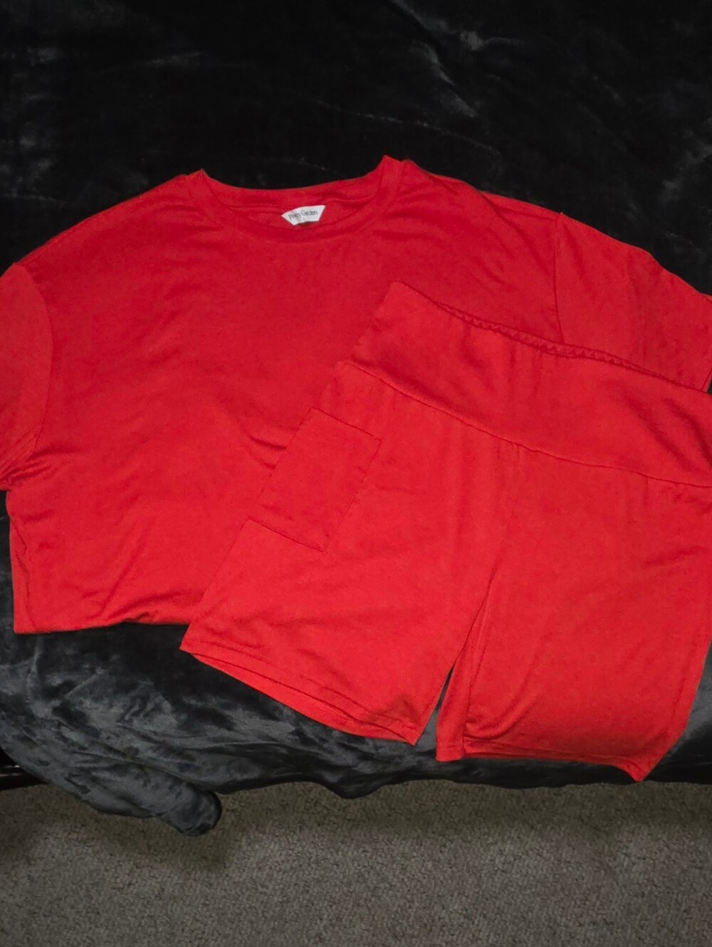 Pretty Garden Red Womens Matching Set